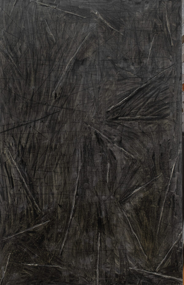 Obraz abstrakcyjny, szary, fakturalny