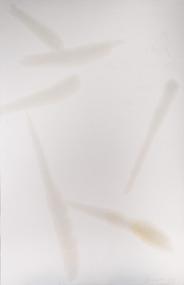 Obraz abstrakcyjny, biały z szarymi liniami, minimalistyczny