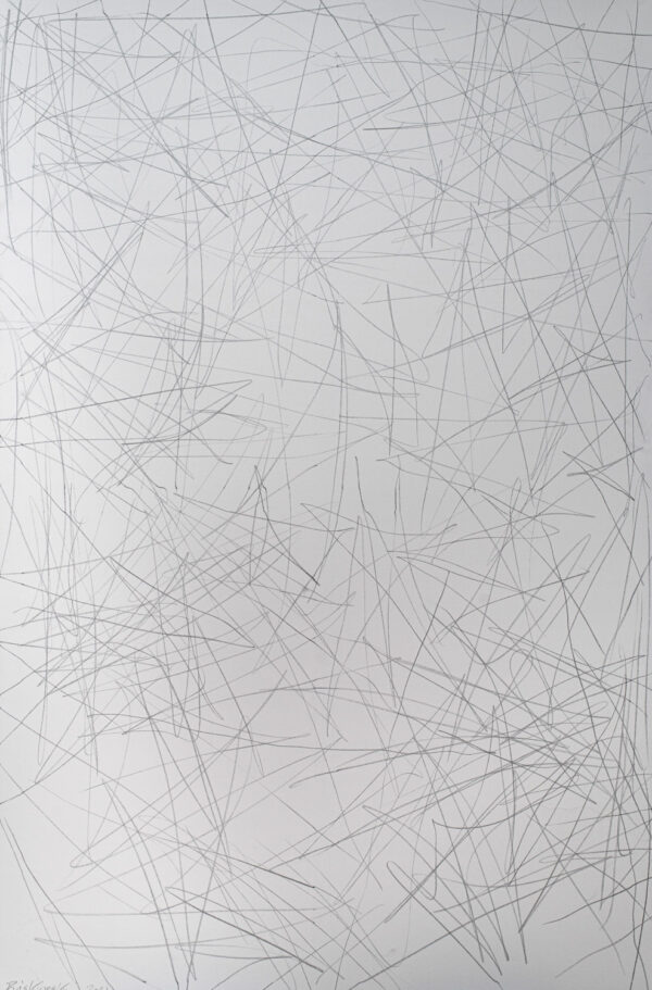 Obraz abstrakcyjny, z rysowanymi liniami, minimalistyczny