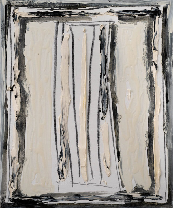 Obraz abstrakcyjny, biało czarny, fakturalny