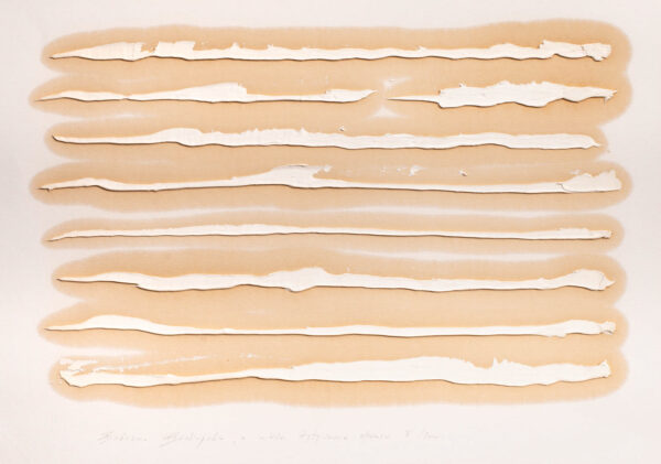 Papier z poziomymi, białymi liniami z farby olejnej