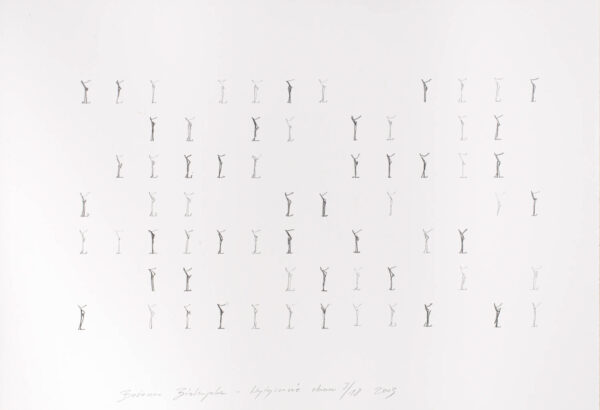 Papier z zmultiplikowanymi rysunkiem schematycznej figury