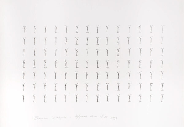 Papier z zmultiplikowanymi rysunkiem schematycznej figury