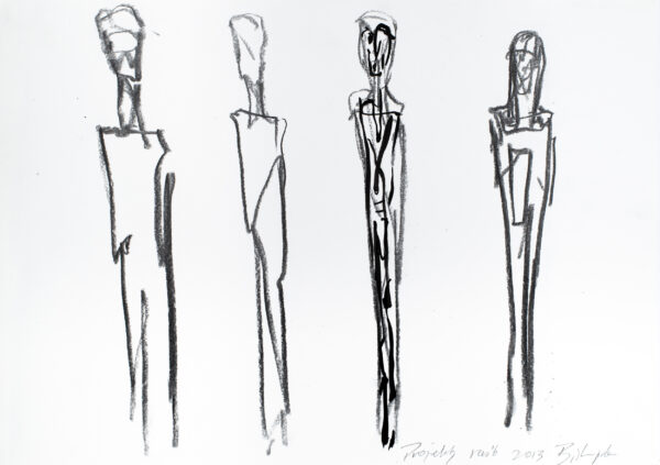 Schematyczny rysunek czterech figur