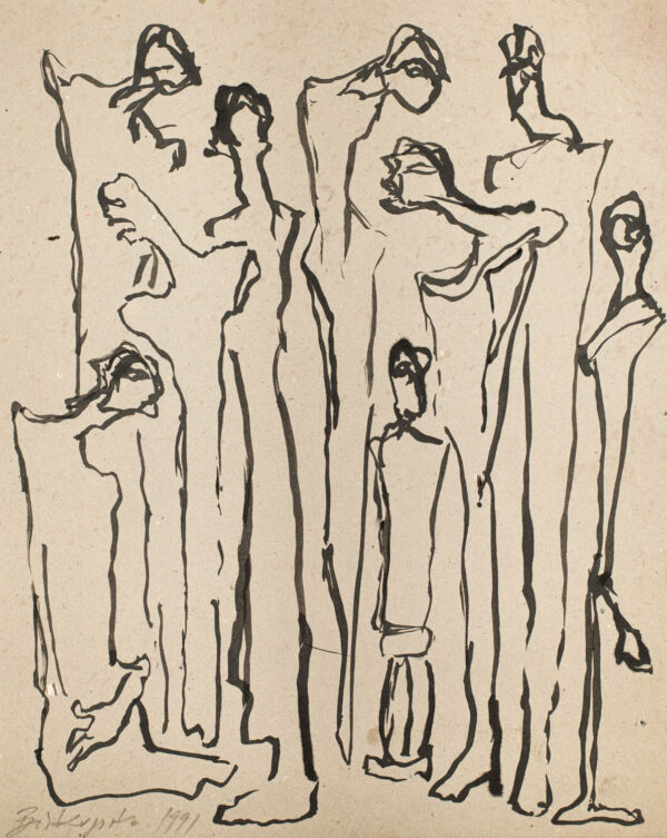 Szkice figur w różnych pozycjach