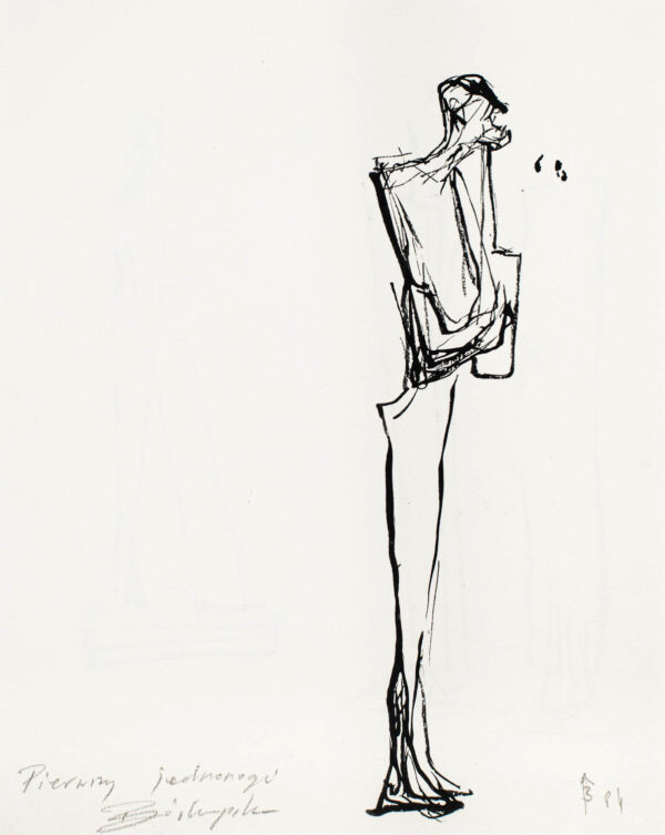 Szkice rzeźby Jednonogiego