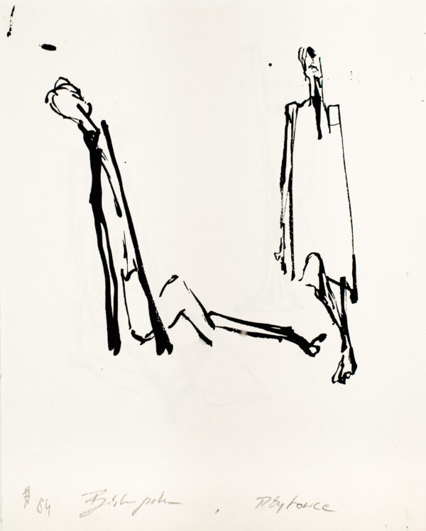 Szkice dwóch rzeźb z serii Płytowce