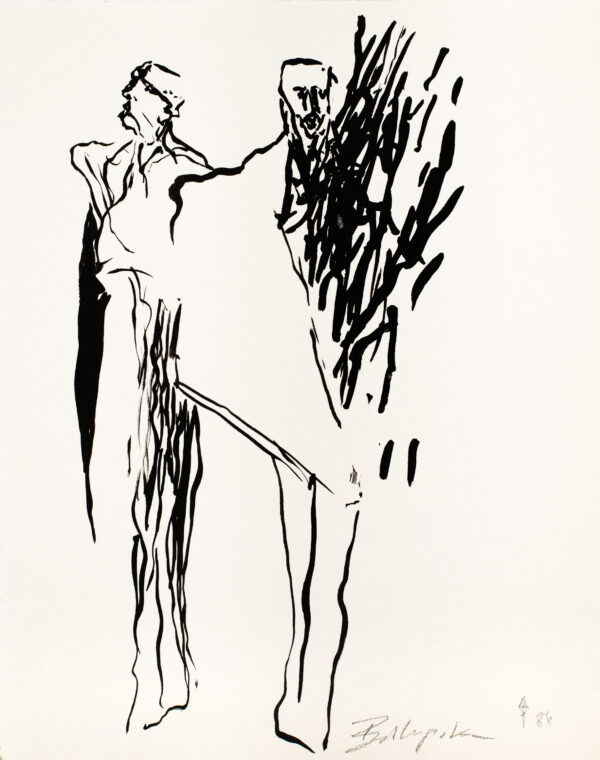 Szkic rzeźby z serii Płytowce