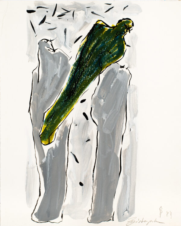 Szkice trzech figur w przestrzeni