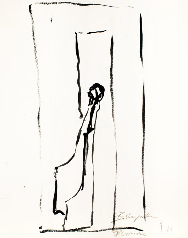 Szkic rzeźby Płytowiec w przestrzeni