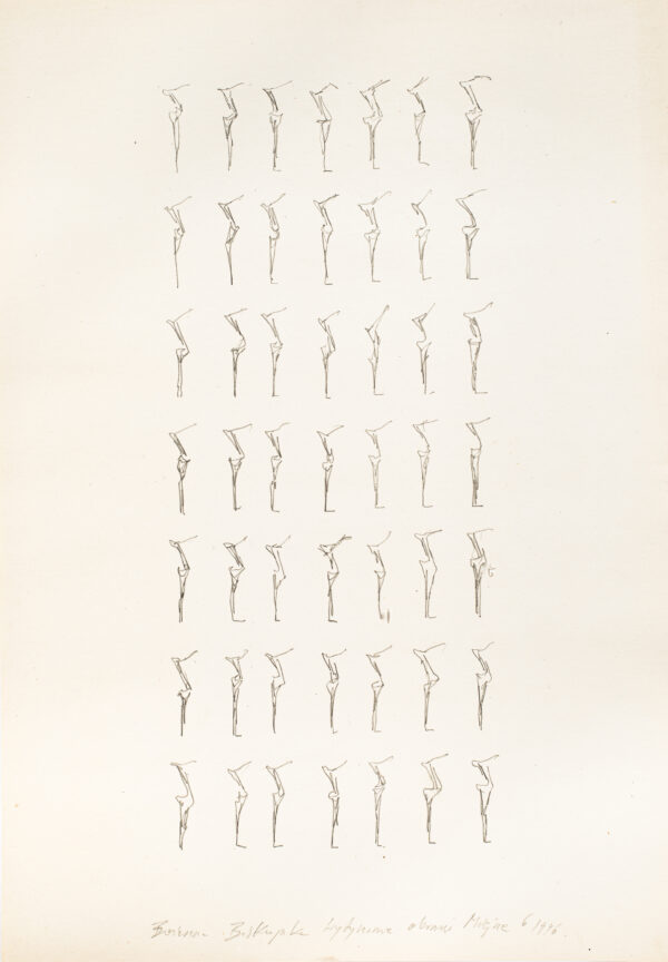 Rysunek ze schematyczną figurą zmultiplikowaną w układzie 7 x 7