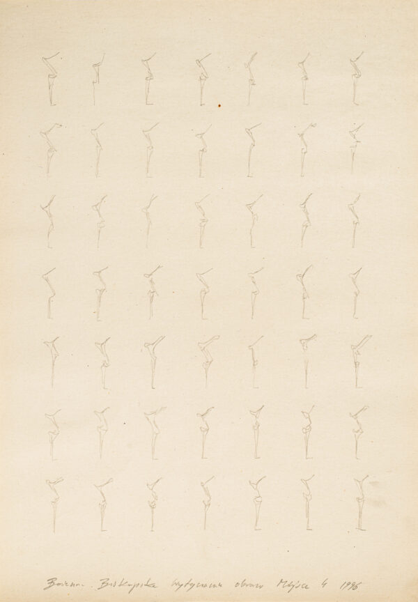 Rysunek ze schematyczną figurą zmultiplikowaną w układzie 7 x 7