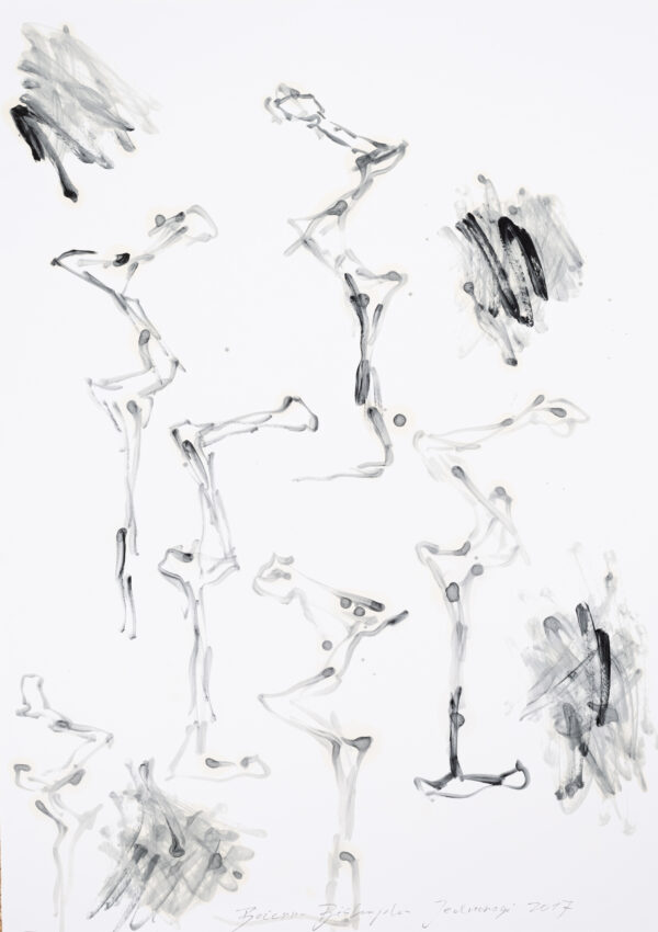 Zmultiplikowany rysunek jednonogiego