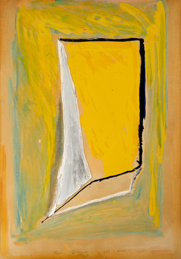 Obraz abstrakcyjny z figurą geometryczną