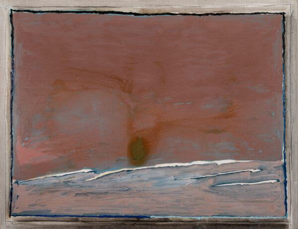 Obraz abstrakcyjny z linią horyzontu