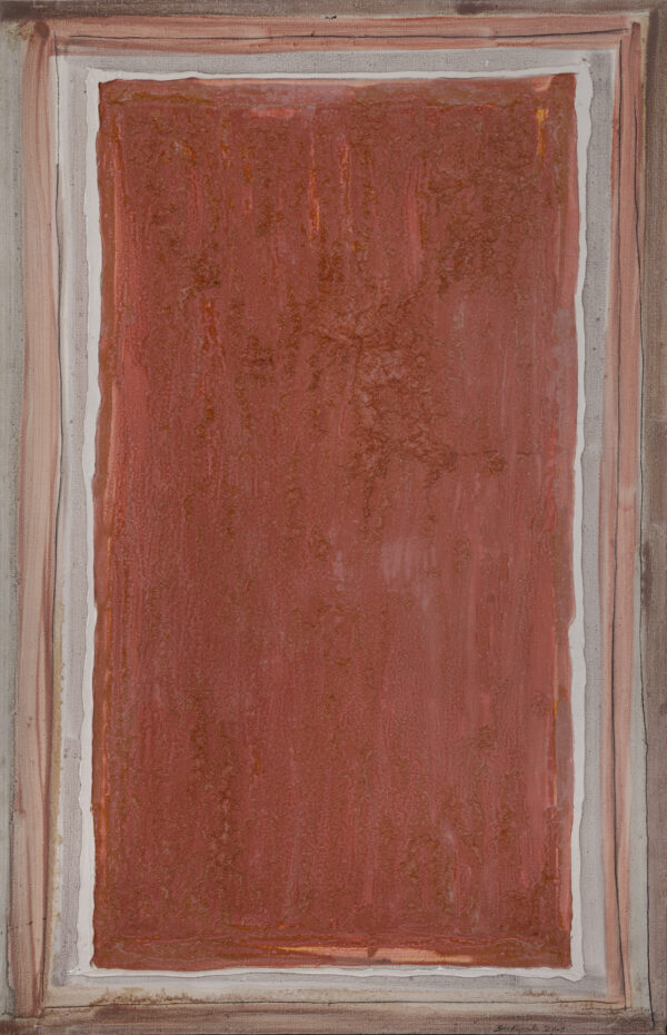 Obraz abstrakcyjny, pomarańczowy z jaśniejszą bordiurą