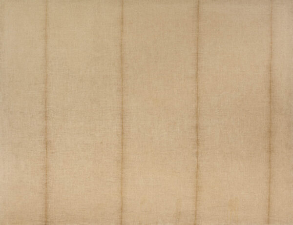 Obraz z liniami pionowymi na surowym płótnie