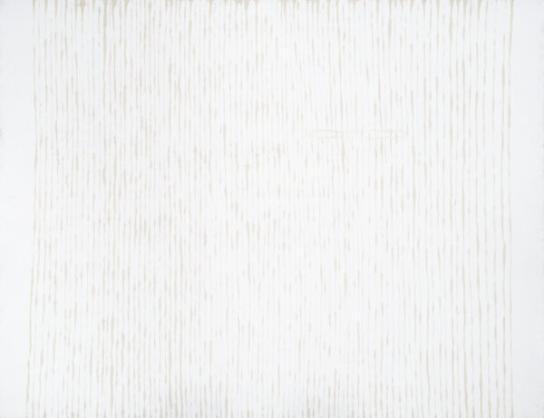 Obraz z liniami pionowymi na białym płótnie